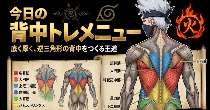 背中トレーニングで、理想の後ろ姿へ！